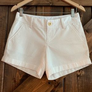 LILLY PULITZER Callahan Shorts Resort White Sz 0